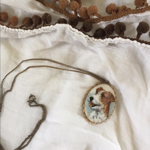 VINTAGE // Russell Terrier Necklace