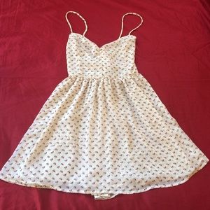 American Apparel Laceup Chiffon Dress