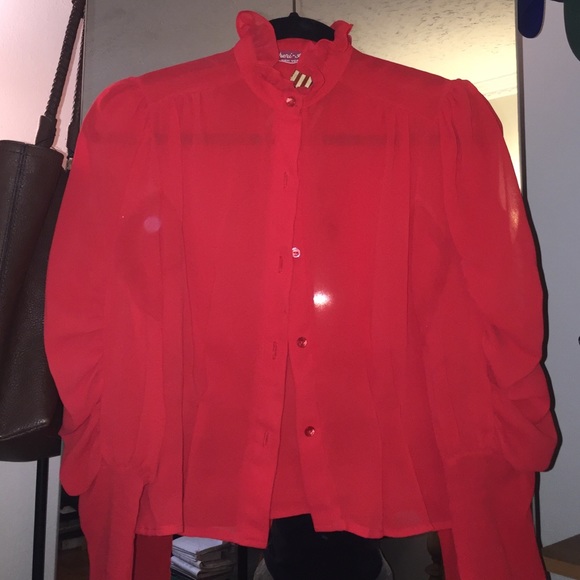 ❤️Vintage RED Blouse❤️ - Picture 2 of 4
