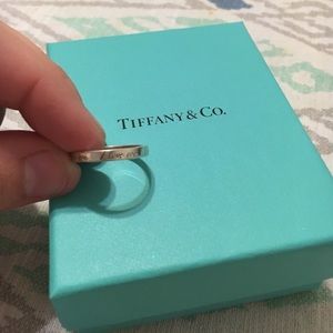 Silver Tiffany & Co. I love you ring