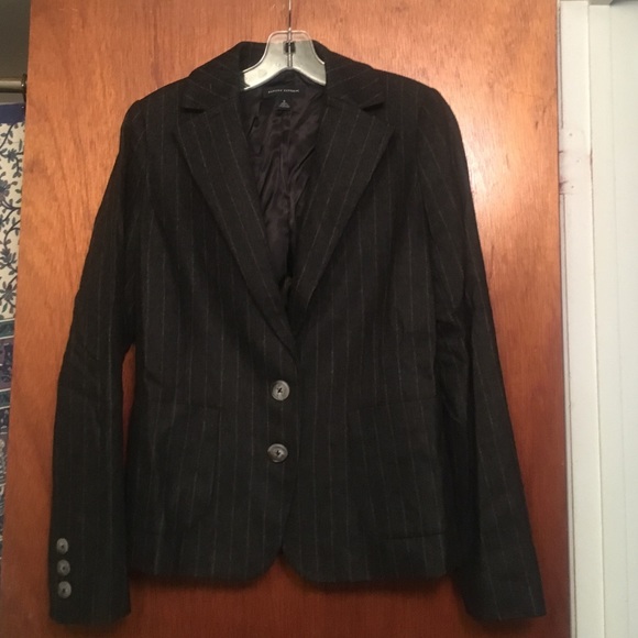 Banana Republic Charcoal pinstriped blazer - Picture 1 of 4
