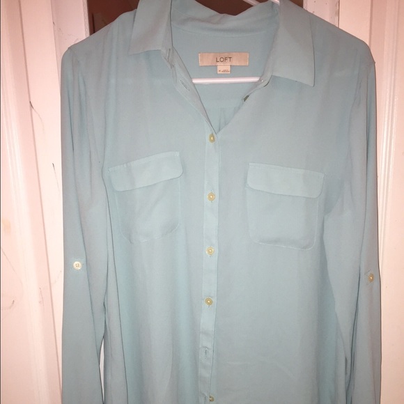 Teal loft utility blouse