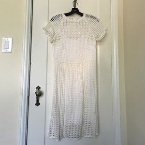 Madewell White Eyelet Dress size 4