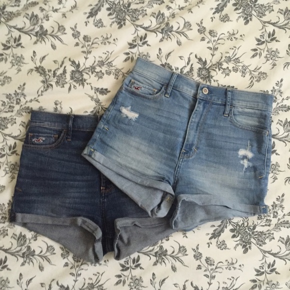 Hollister Co High Waisted Jean Shorts
