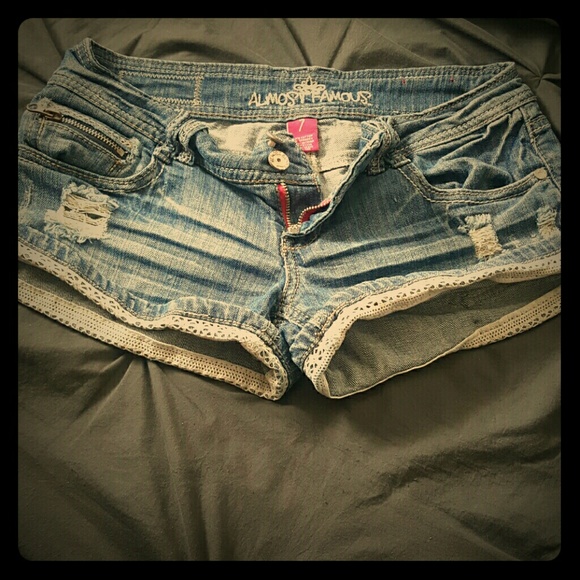 Almost famous jean shorts