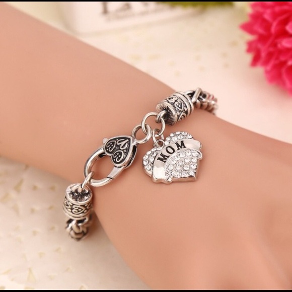 💨SALE Crystal Rhinestone Heart Love Mom