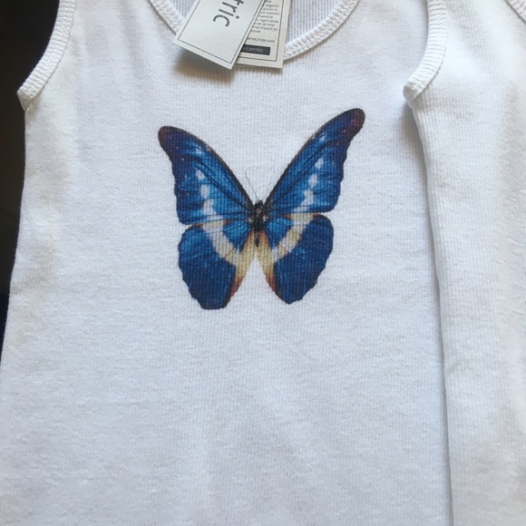 Eco-centric Ribbed Tanks with print. - Picture 2 of 4