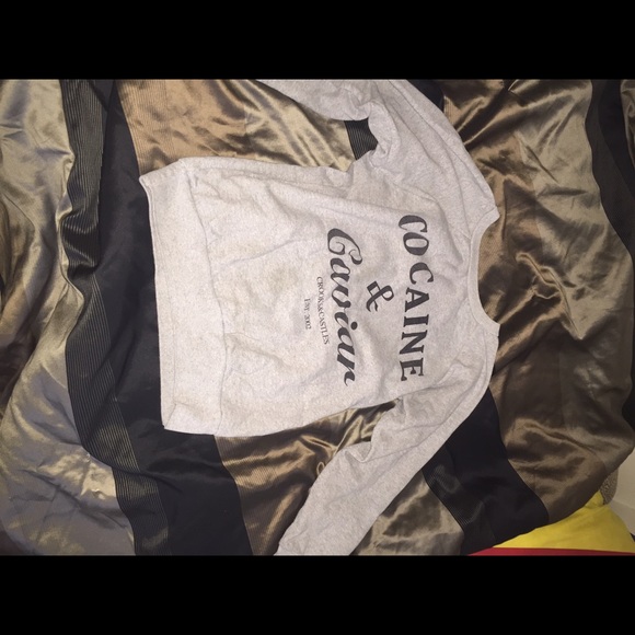 Crooks & castles crew neck. "Cocaine & Caviar"