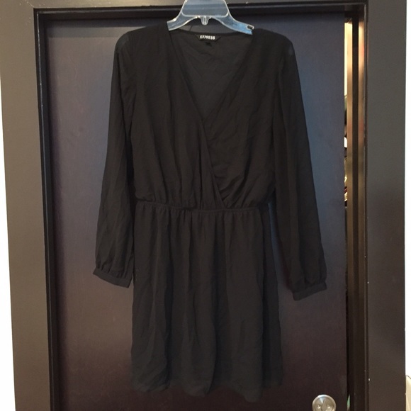 EUC Express Long Sleeved Black Dress - Size M