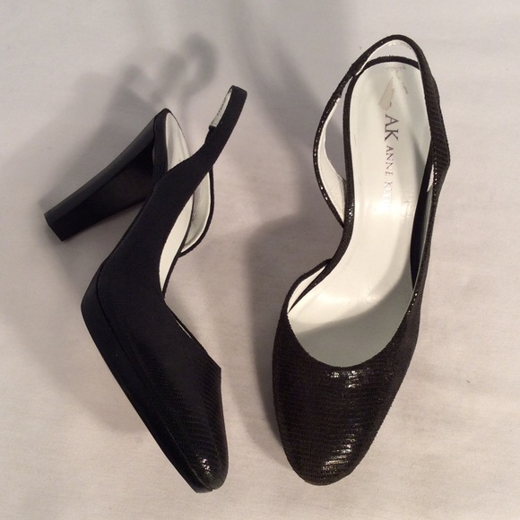 Anne Klein Shoes - Anne Klein black snake heels