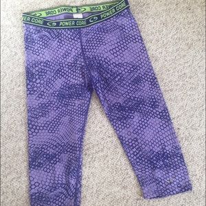 POWER CORE CHAMPION CROPPED WORKOUT LEGGINGS