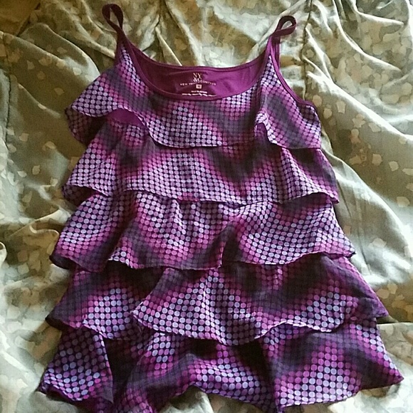 New York & Co ruffled tank top