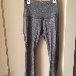 Lululemon grey leggings - mesh sides and pockets!