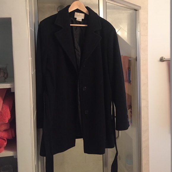 Worthington black wool pea coat