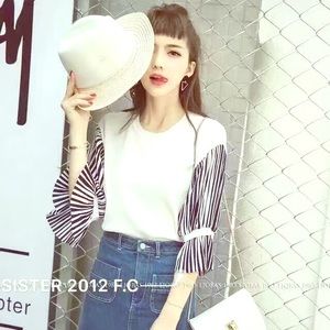 Cute blouse,white, $49, made in Korea