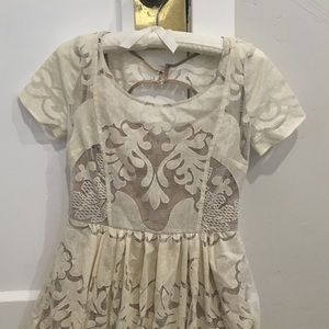 Anthropologie white dress.