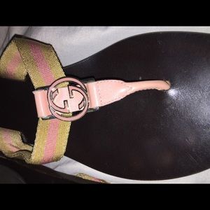 *Authentic* Gucci Kitten Heel Thongs, size 8