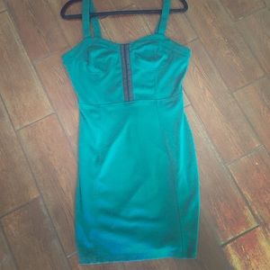 Pin-up Style Teal Tank Dress