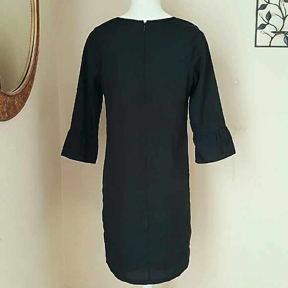 JADE SMALL BLACK GEO COLOR-BLOCK TUNIC SHIFT DRESS - Picture 3 of 3