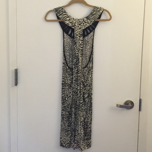 Leopard printed in black and white dress. - Picture 2 of 2