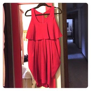 Ali Ro 100% silk red dress