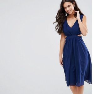 Asos Cut-out sides midi dress