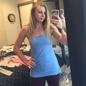 Blue lululemon tank