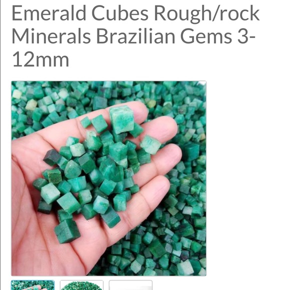 Vintage raw rough emerald - Picture 4 of 4
