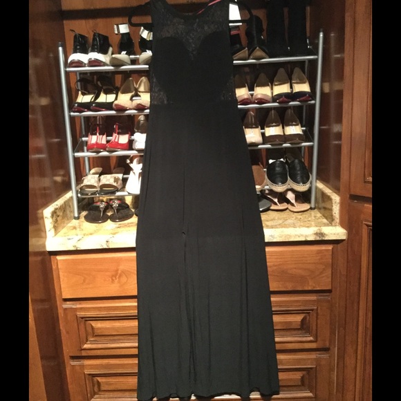 Black maxi dress