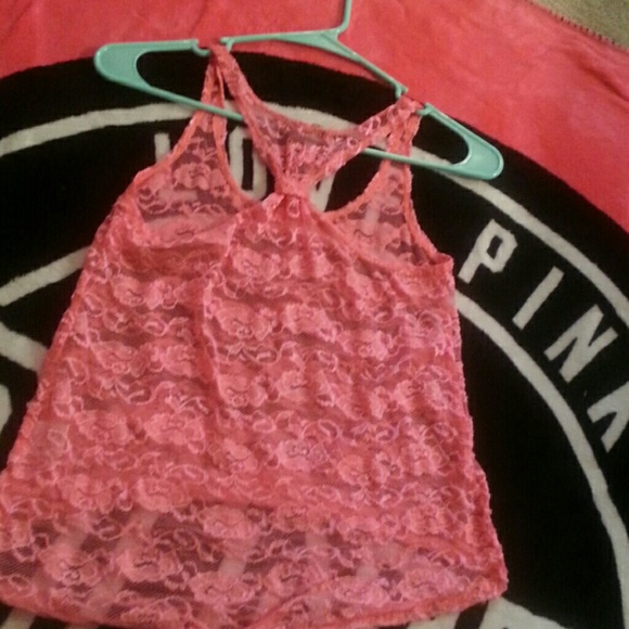 neon coral Charlotte Russe Tank!! - Picture 3 of 3