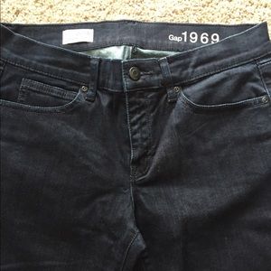 NWT GAP BLACK Ankle legging jean with Zippers 27"