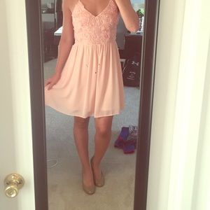 Pink cocktail dress