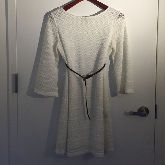 Mesh white dress,