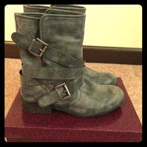 Brushed suede grey boots- Steve Maddon