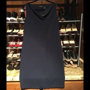 Tahari navy dress