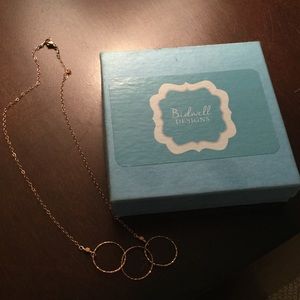 Rose Gold Short Silver Necklace