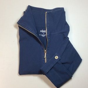 Med. weight zipper cotton stretch jacket