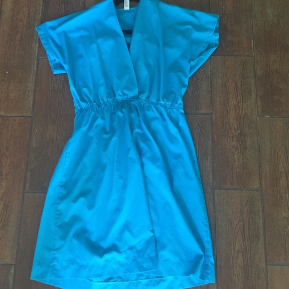 Blue Retro Style American Apparel Midi Dress - Picture 1 of 4
