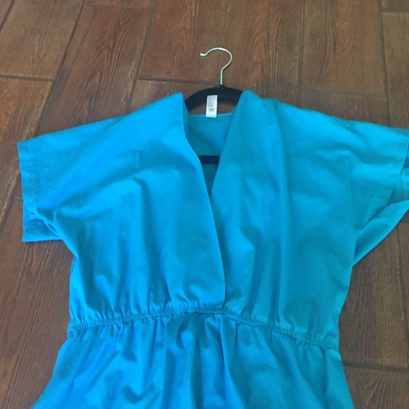 Blue Retro Style American Apparel Midi Dress - Picture 2 of 4