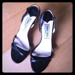 Jimmy Choo Black Strappy Sandals