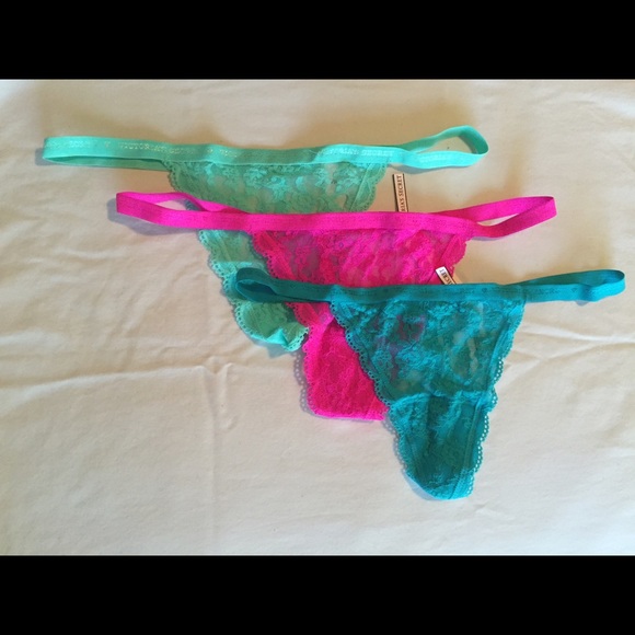 Victoria's Secret V-String Underwear Set of 4!