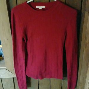 Red crew neck sweater