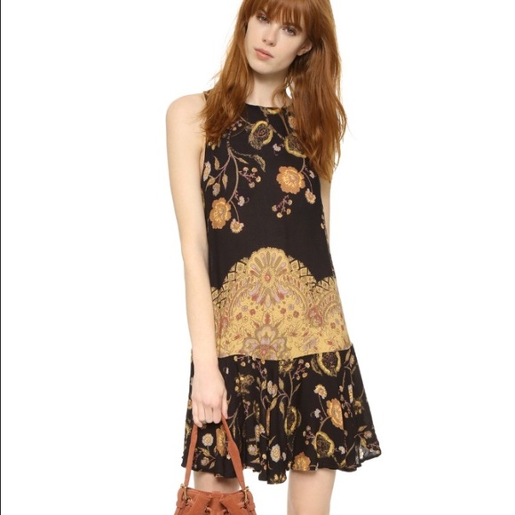 Dobby Dot Flouncy Slip Dress