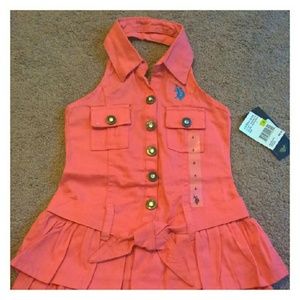 🆕 Denim Halter Dress