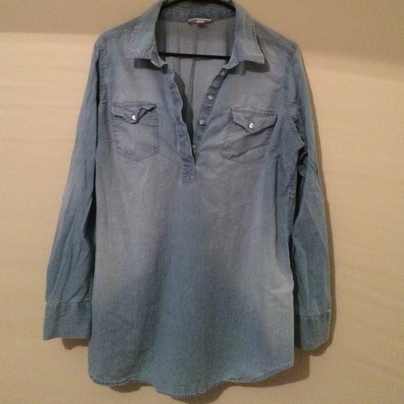 Chambray Maternity top