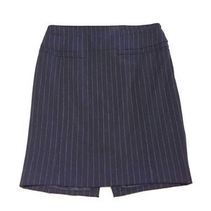 Express navy pinstripe skirt