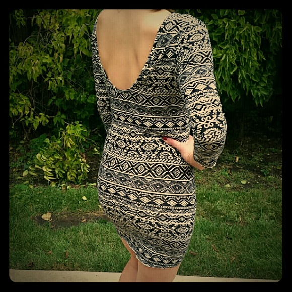 Tribal knit dress