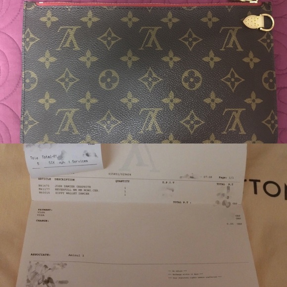 SOLD Louis Vuitton neverfull MM pochette