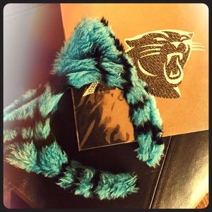 Carolina Panthers cat ears and bling decal combo