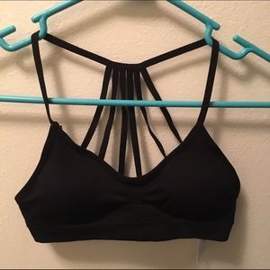 Black strappy bralette